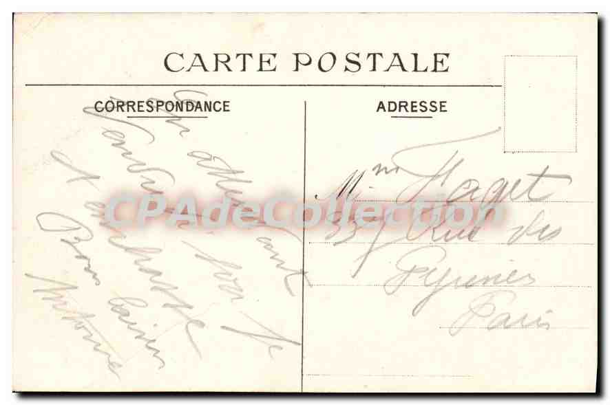 CPA Le Treport le retour de la Promenade et le passer  — Rückseite