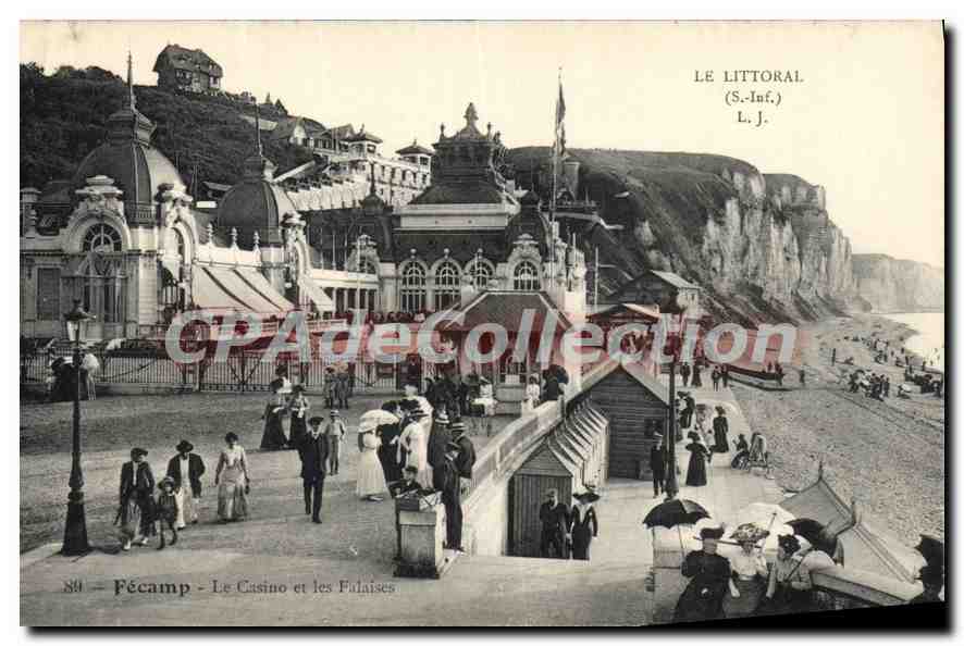 Fécamp - Le Casino et les Falaises — L. J. (S.-Inf.)