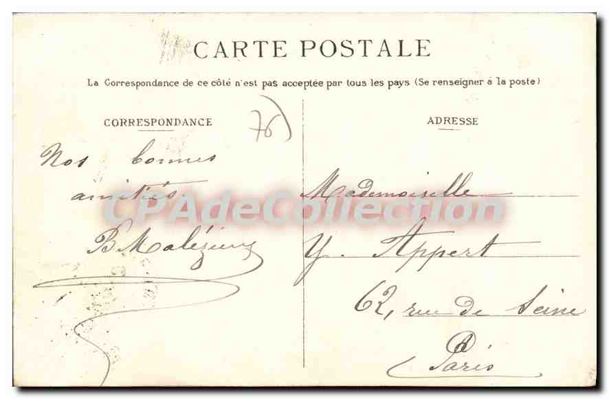 Varengeville-sur-Mer — Les Gorges — Édition des Gorges Parisiennes — Verso