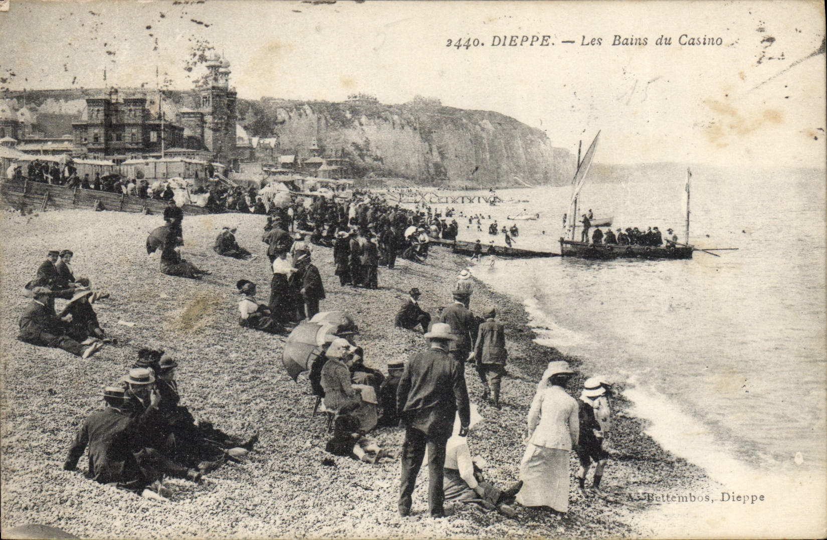 CPA Dieppe les Bains du casino 