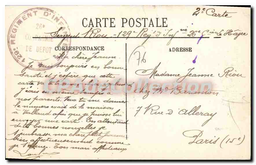 CPA Le Havre le Bssin du commerce et Quai d'Orleans  — Verso