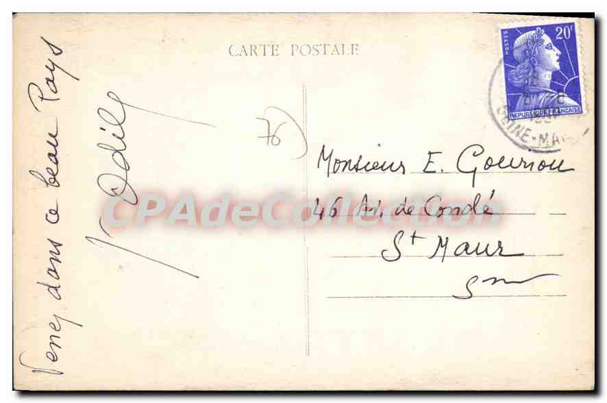 CPA Exclos du Sacre Coeur Colonie St Vincent Yport S I  — Rückseite