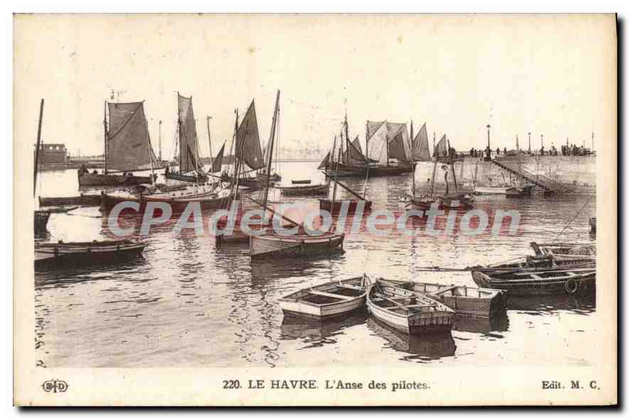 CPA Le Havre l'Anse des pilotes 