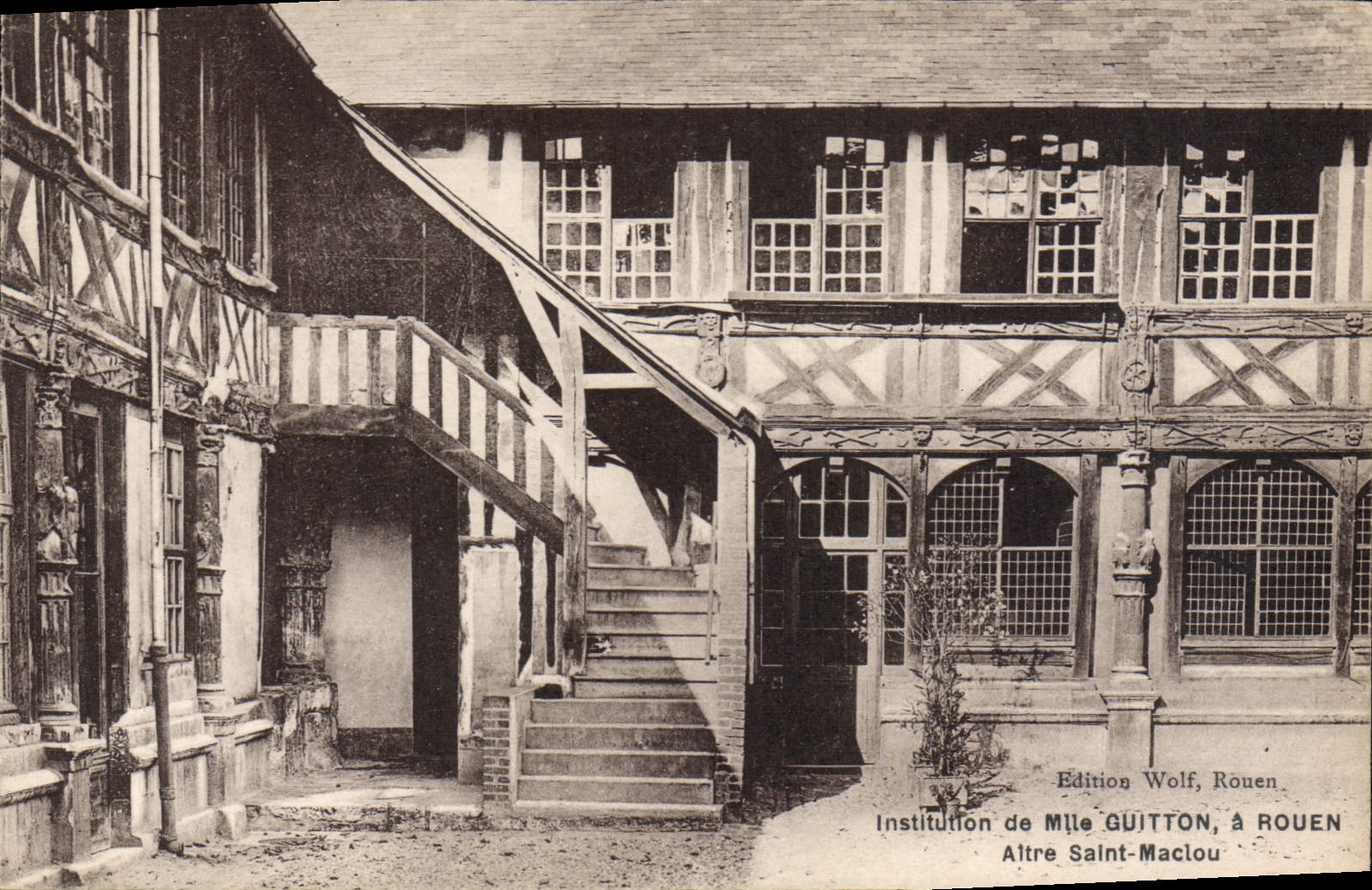 CPA Institution de Mile Guitton a Rouen Aitre Saint Maclou 