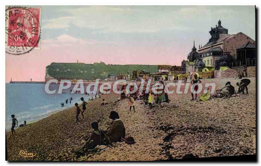 CPA Fecamp Seine Inf la plage 