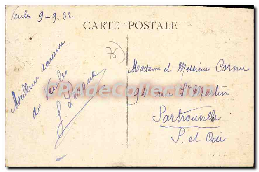 CPA Veules les Roses Terrasse du casino  — Rückseite