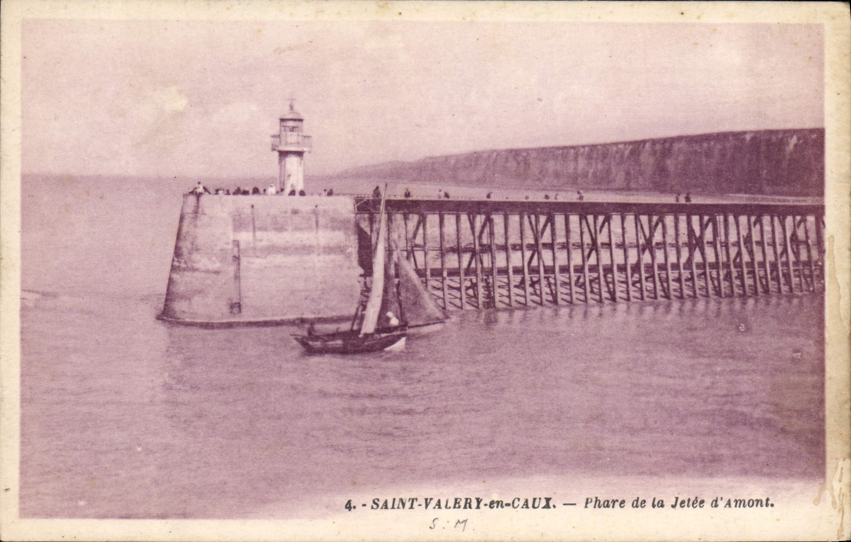Saint-Valery-en-Caux — Phare de la Jetée d'Amont — S.I.M. n°4