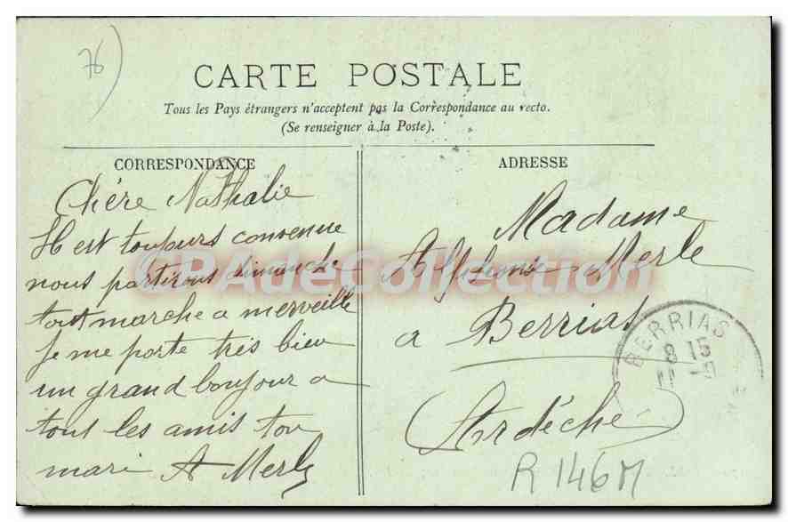 CPA Mesnil Val le casino et ses Terrasses  — Rückseite
