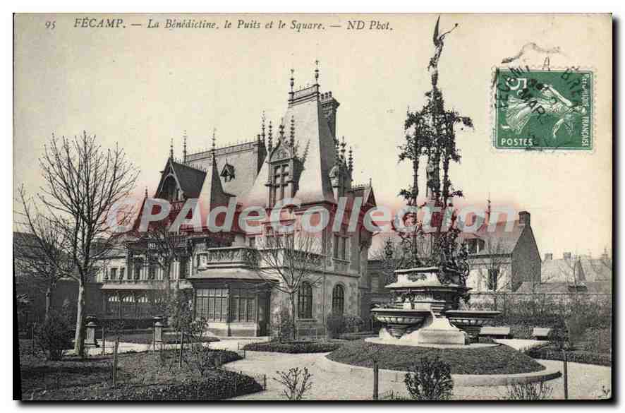 CPA Fecamp la Benedictine le Puits et le Square 