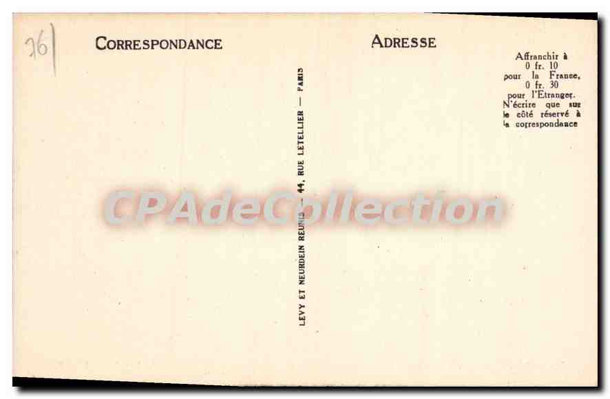 CPA Fecamp vue vers Notre Dame du Salut  — Verso