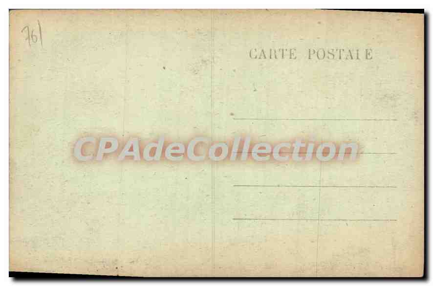 CPA Yport vue prise de la Falaise d'amont  — Rückseite