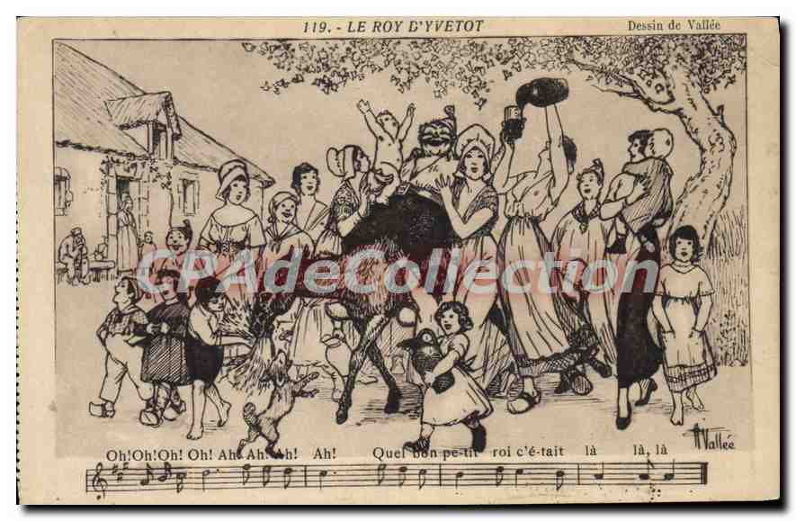 CPA Le Roy d'Yvetot dessin de Vallee 