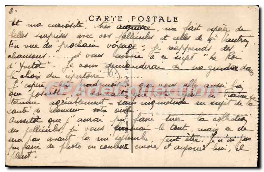 CPA Le Roy d'Yvetot dessin de Vallee  — Rückseite
