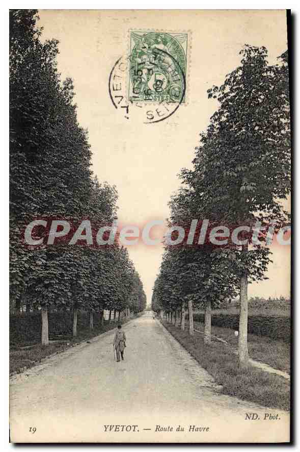 CPA Yvetot route du havre 