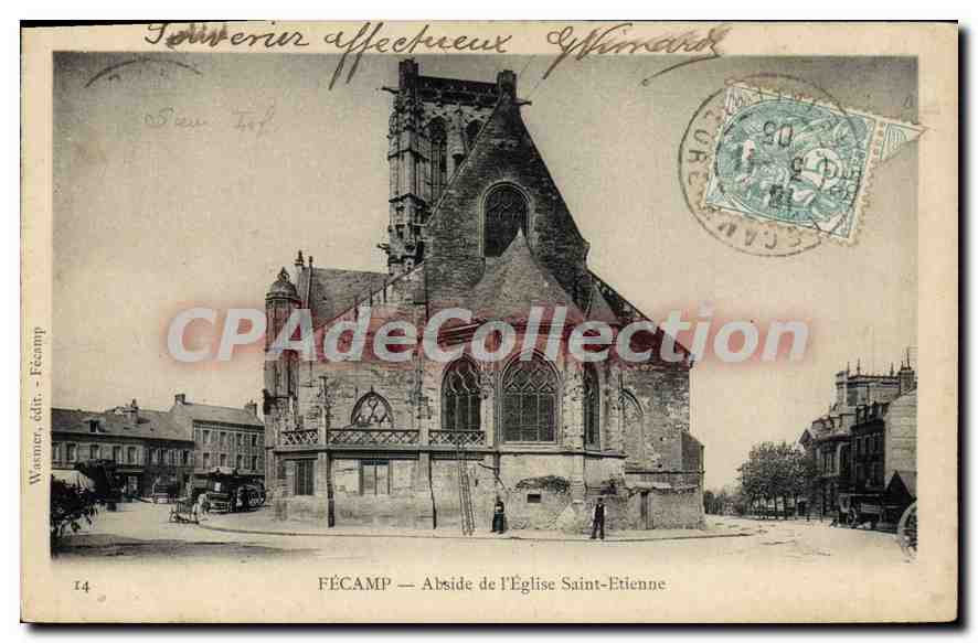 CPA Fecamp Abside de l'eglise Saint Etienne 