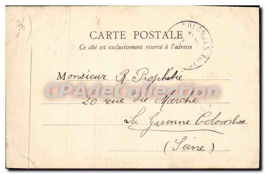 CPA Fecamp Abside de l'eglise Saint Etienne  — Verso