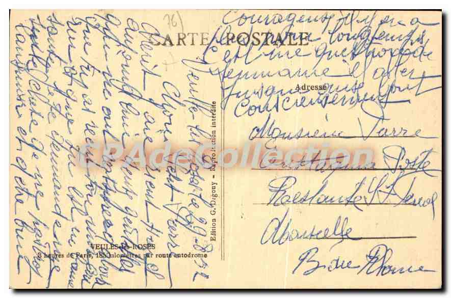 CPA Veules les Roses S Inf interieur de l'eglise Saint Martin XV siecle  — Rückseite