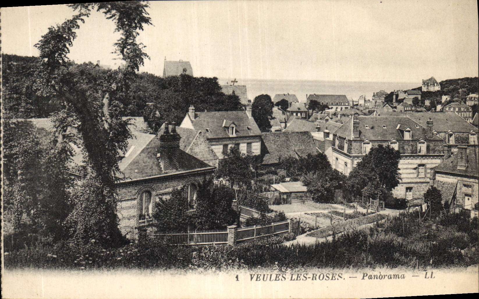 CPA Veules les Roses panorama 