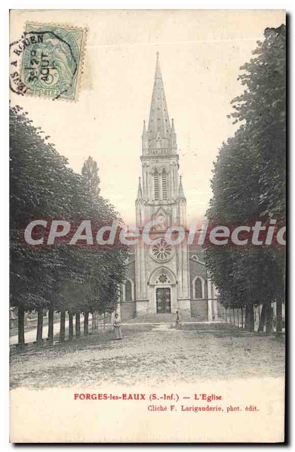 CPA Forges les Eaux S Inf l'eglise 