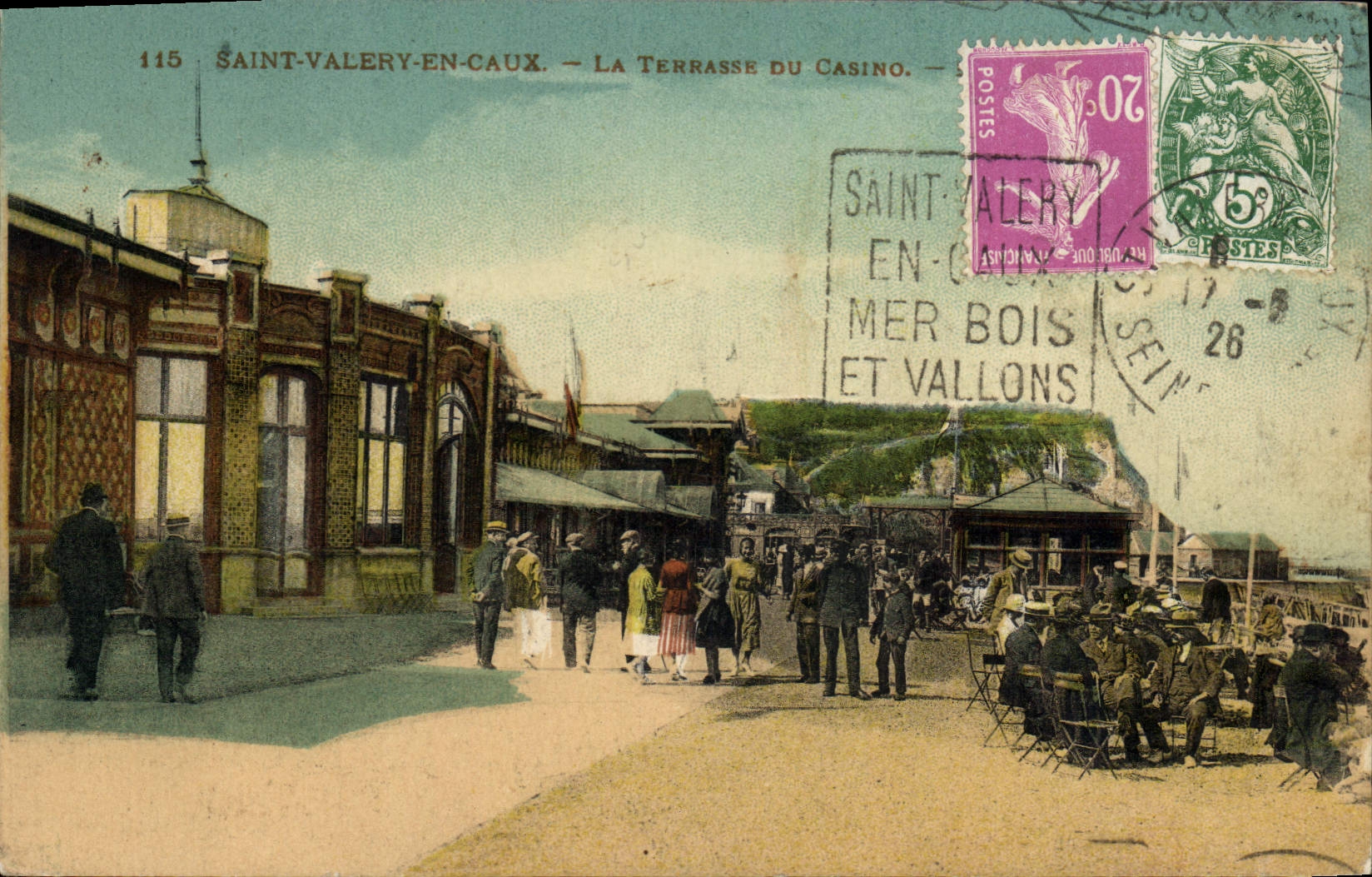 Saint-Valery-en-Caux — La Terrasse du Casino — Éditeur anonyme, n° 115