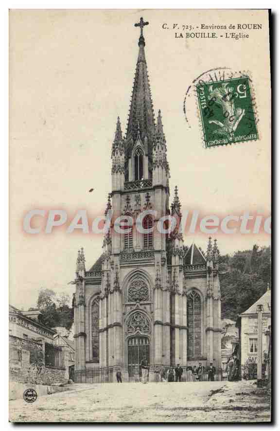 CPA Environs de Rouen La Bouille l'Eglise 