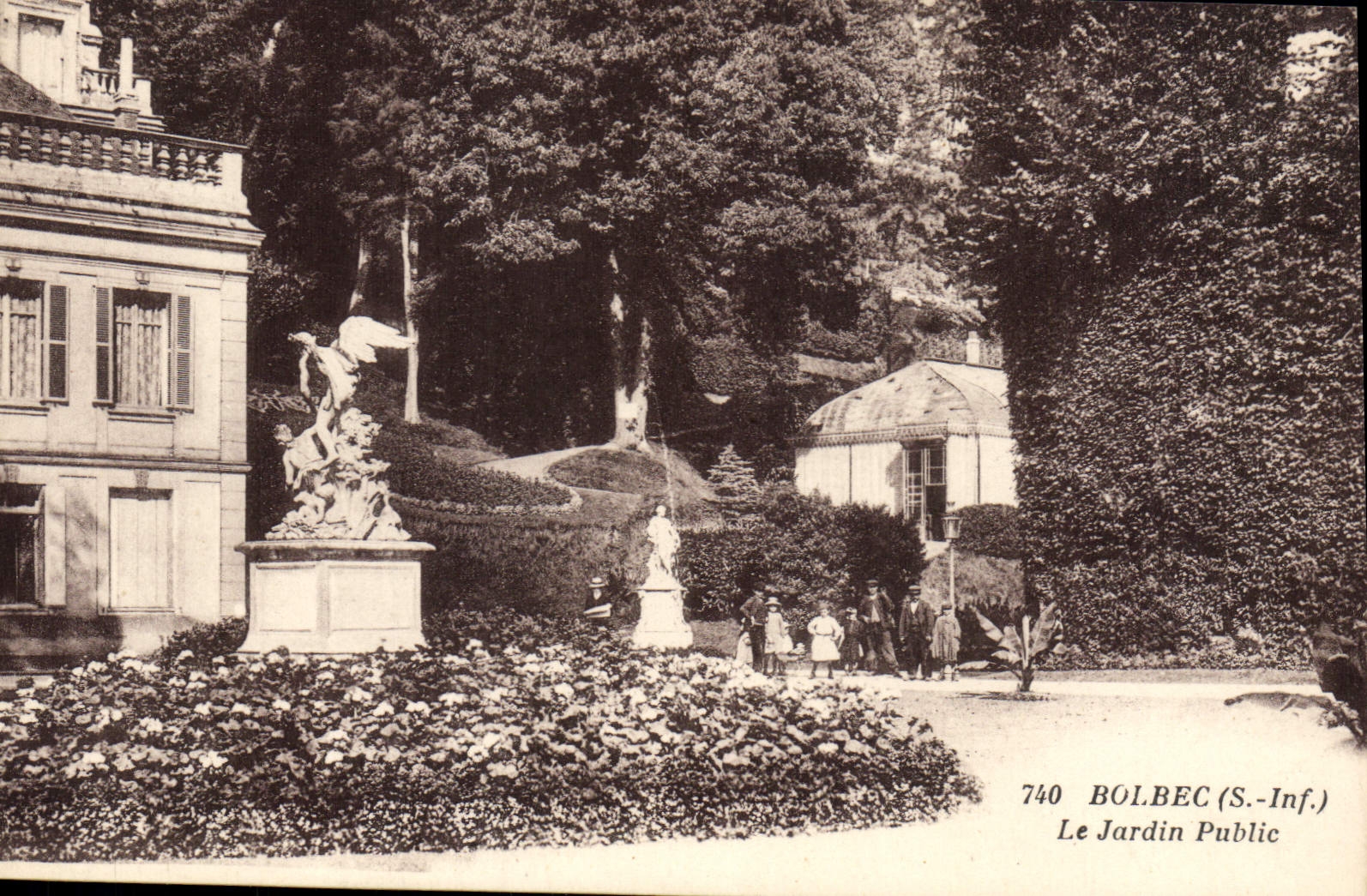CPA Bolbec S Inf Le Jardin Public 