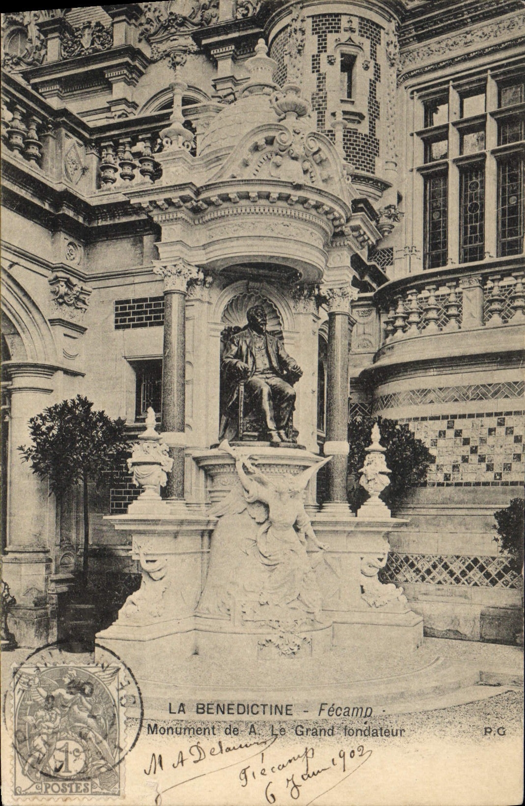 Monumento a A. Le Grand fondatore — Fécamp — P.G.