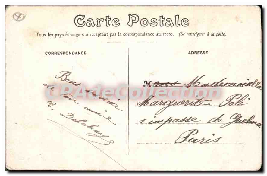 CPA Pourville Vue Generale  — Rückseite