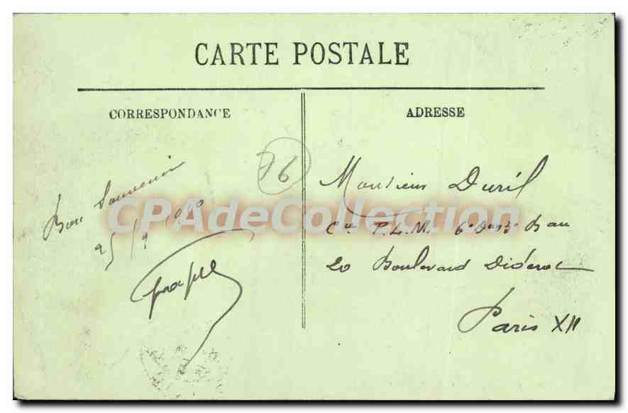 CPA Dieppe La Malle dans les Jetees  — Verso