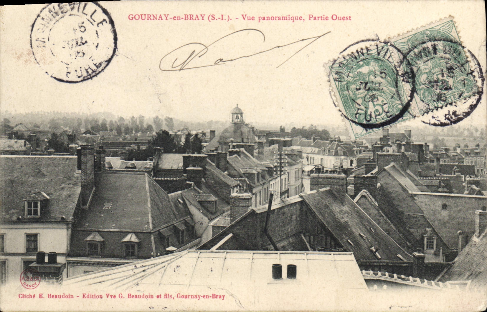 CPA Gournay en Bray S I Vue panoramique Partie Ouest 