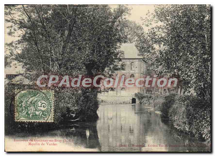 CPA Environs de Gournay en Bray S I Moulin de Vardes 