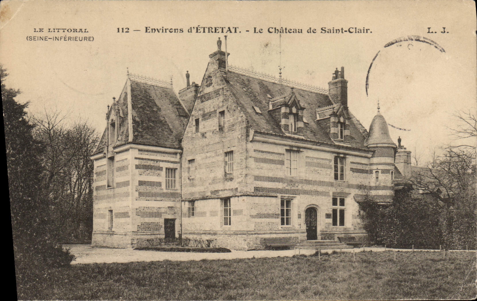CPA Le Littoral Seine Inferieure Environs d'Etretat Le Chateau de Saint Clair 