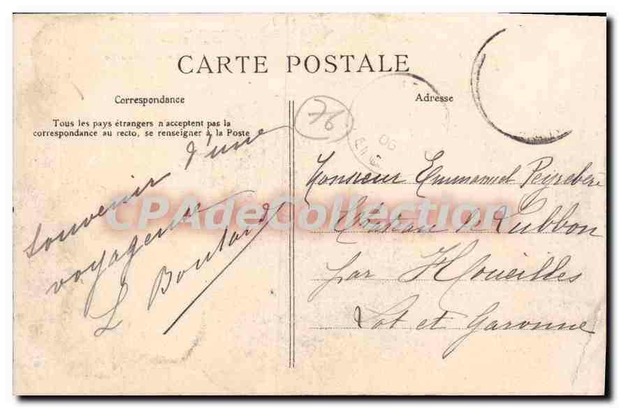 CPA Environs de Goderville Le Chateau de Cretot  — Rückseite