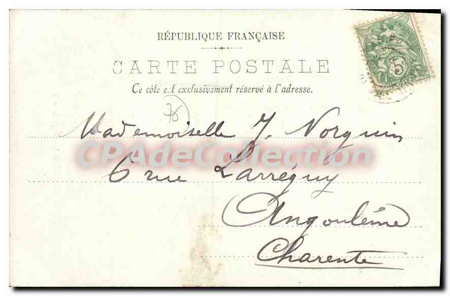 CPA Le Havre Trois mats daus l'avant part  — Verso