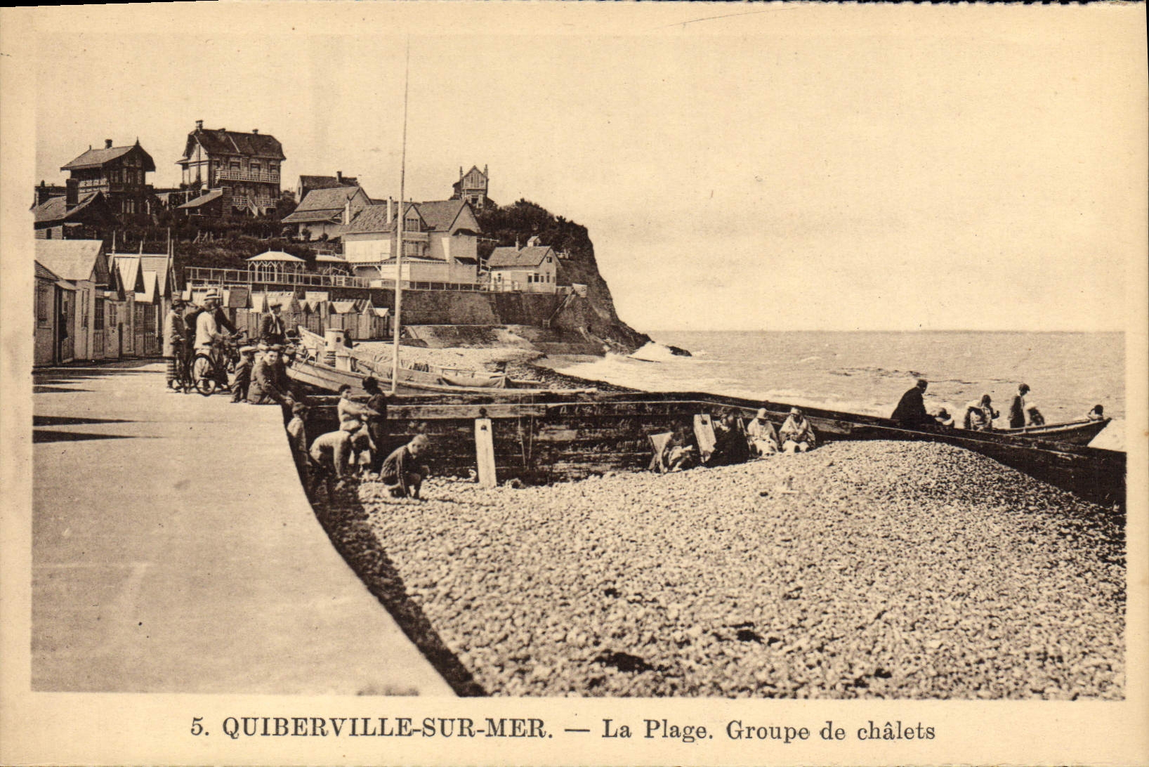 CPA Quiberville sur Mer La Plage Groupe de chalets 