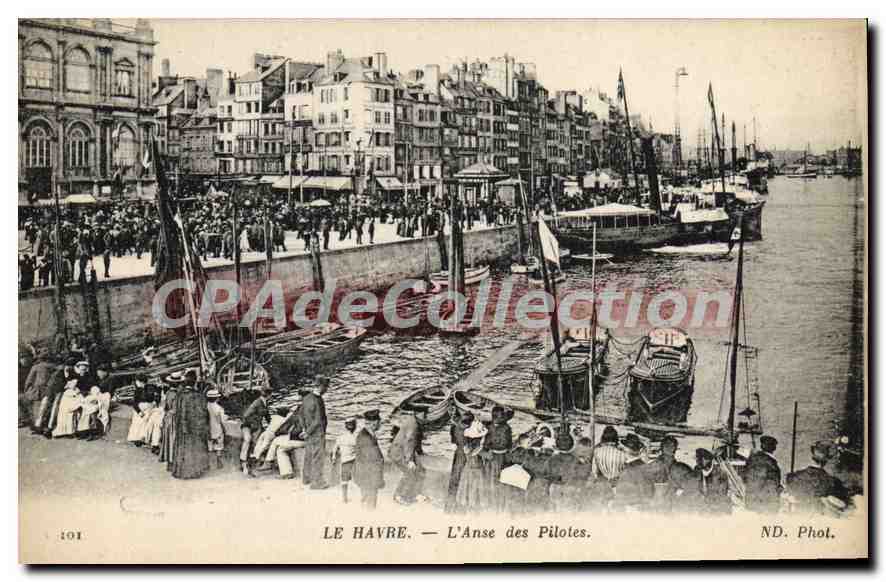 CPA Le Havre l'Anse des Pilotes 