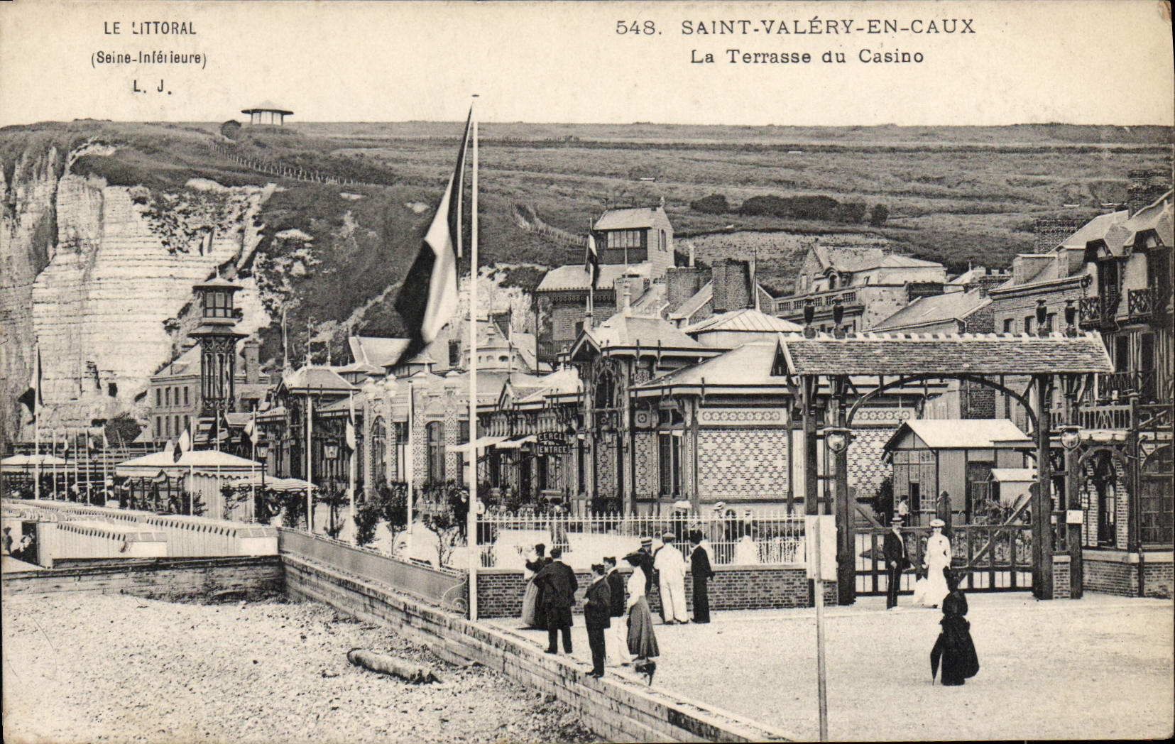 CPA Saint Valery en Caux La Terrasse du Casino 