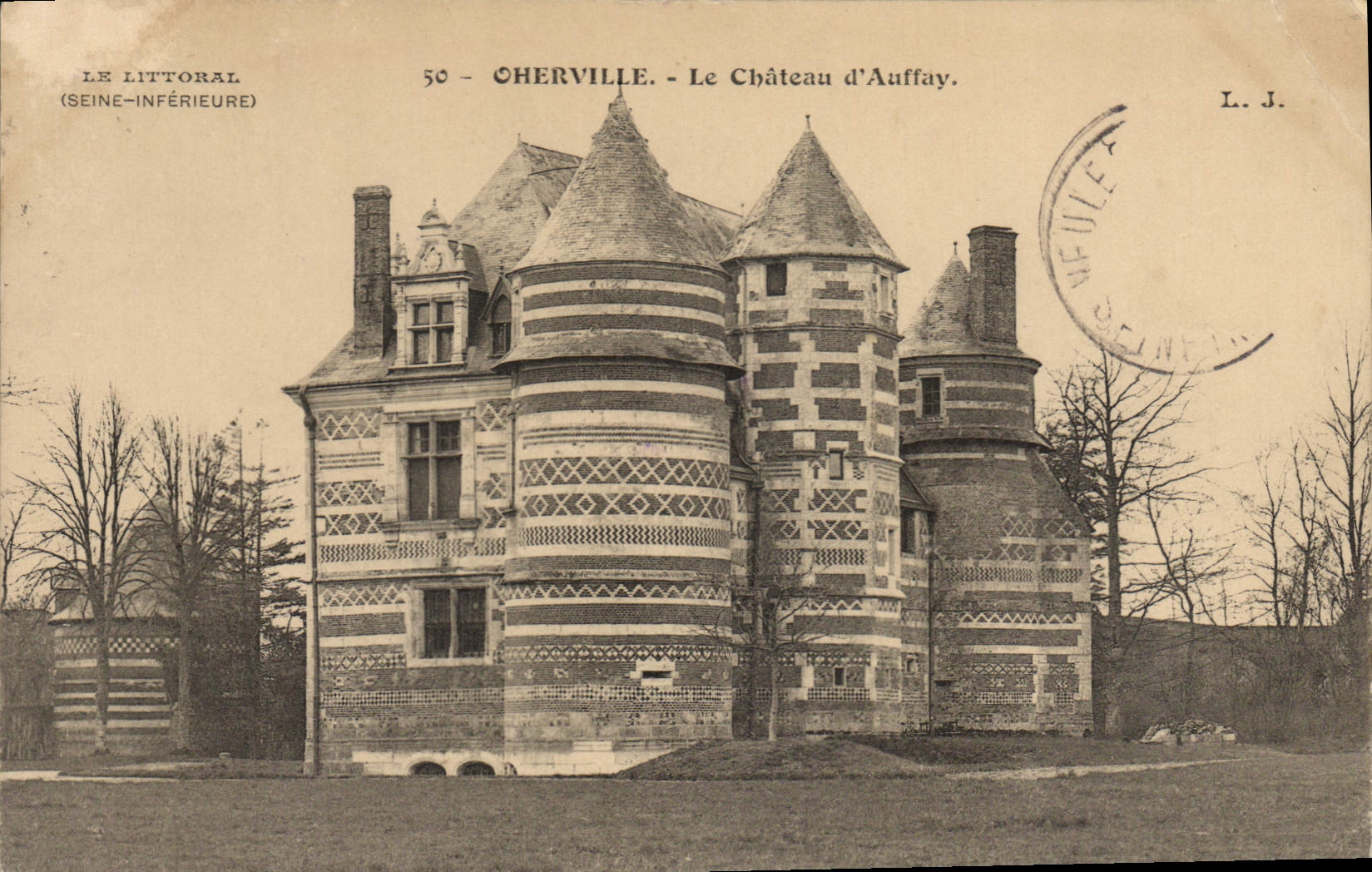 CPA Oherville Le Chateau d'Auffray 