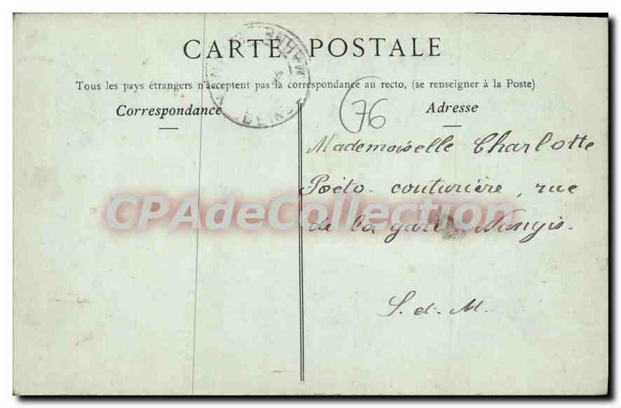 CPA Le Treport Le Quai Francois I — Rückseite