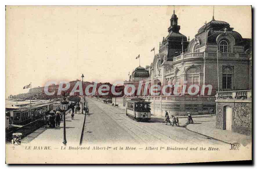 CPA Havre Le Boulevard Albert I et la Heve 