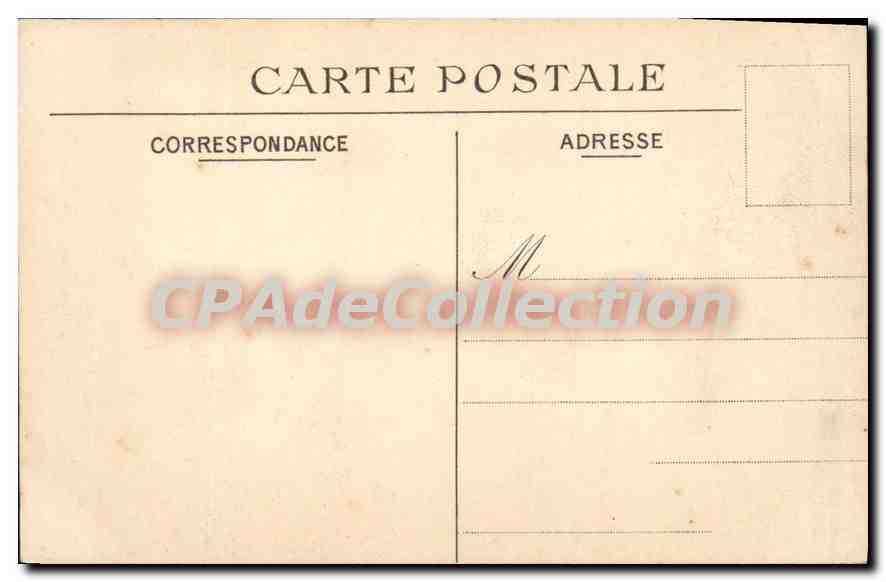 CPA Le Treport Sortie du Vapeur Meroure  — Rückseite