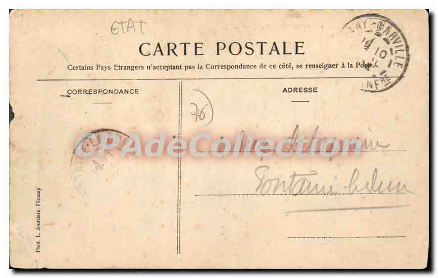 CPA Vitterleur Ancien Manoir Le Littoral  — Rückseite