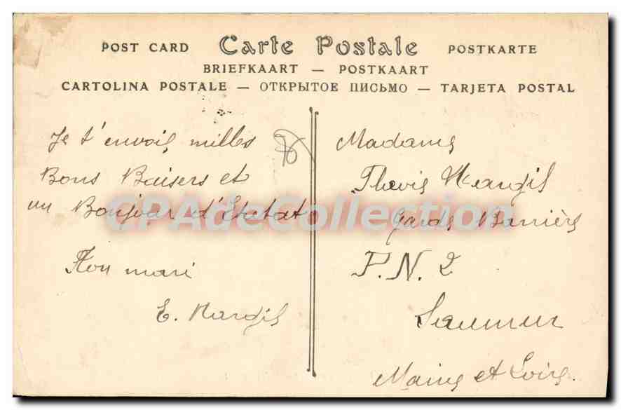 CPA Etretat  — Rückseite