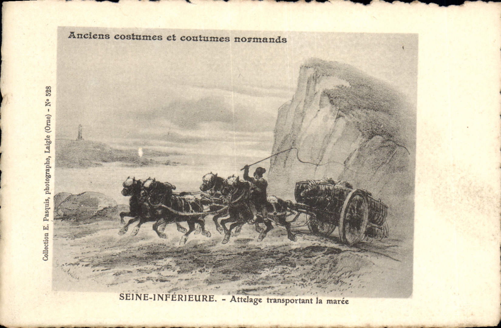 CPA Seine Inferieure Attelage transportant la maree 