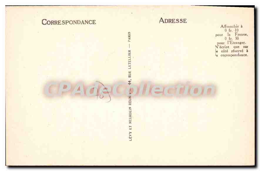 CPA Veules les Roses L'Hotel de France  — Rückseite