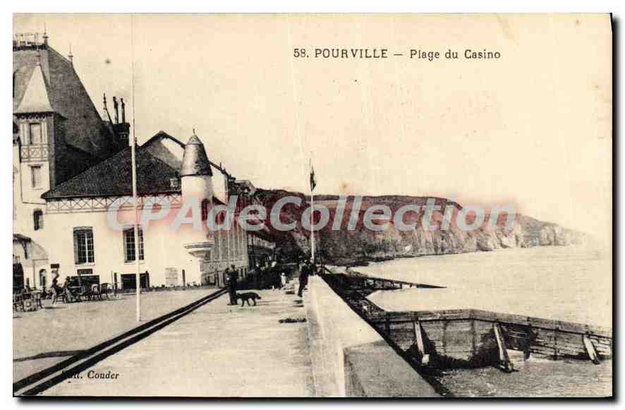 CPA Pourville Plage du Casino 