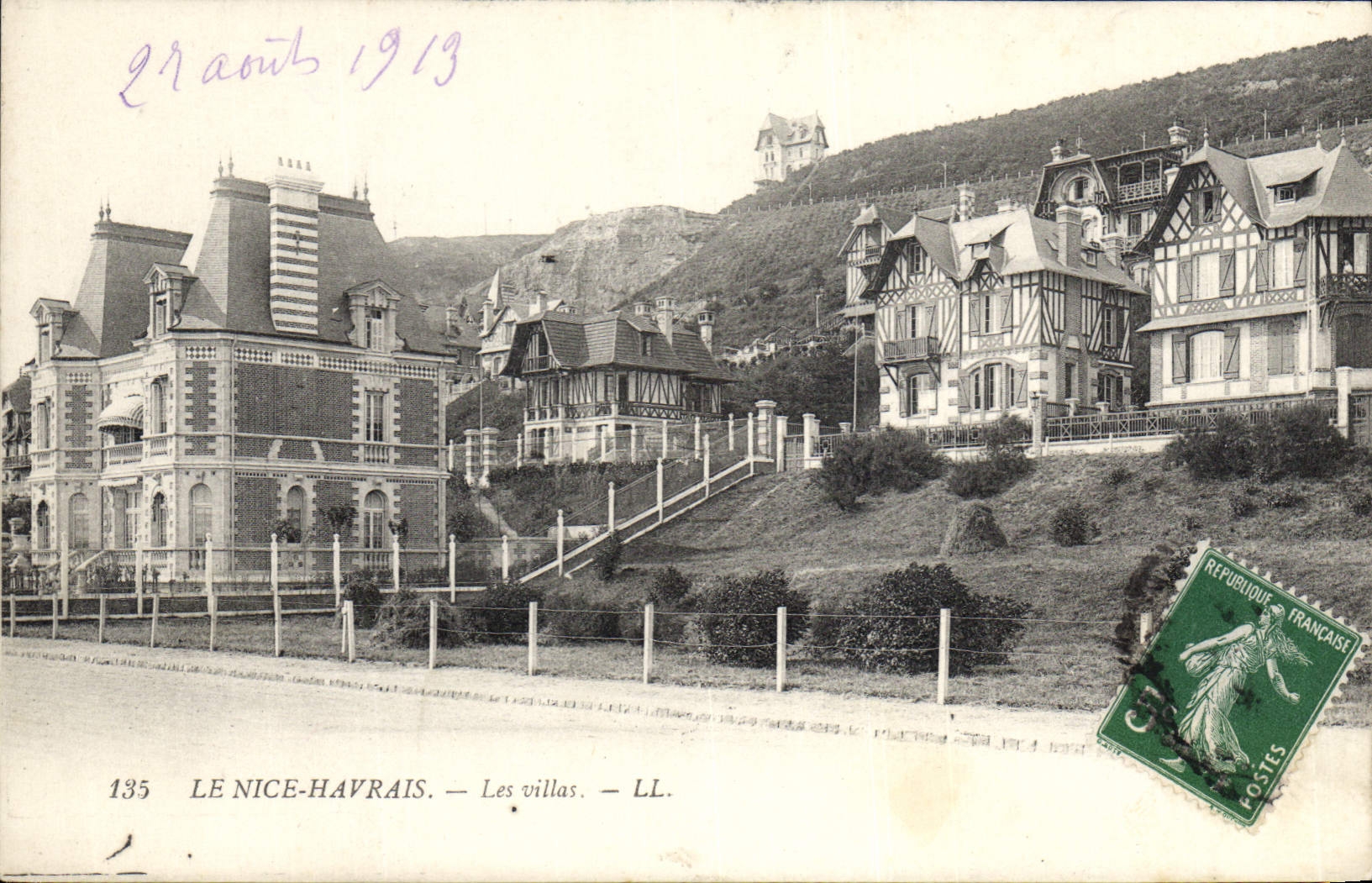 CPA Le Nice Havrais Les villas 