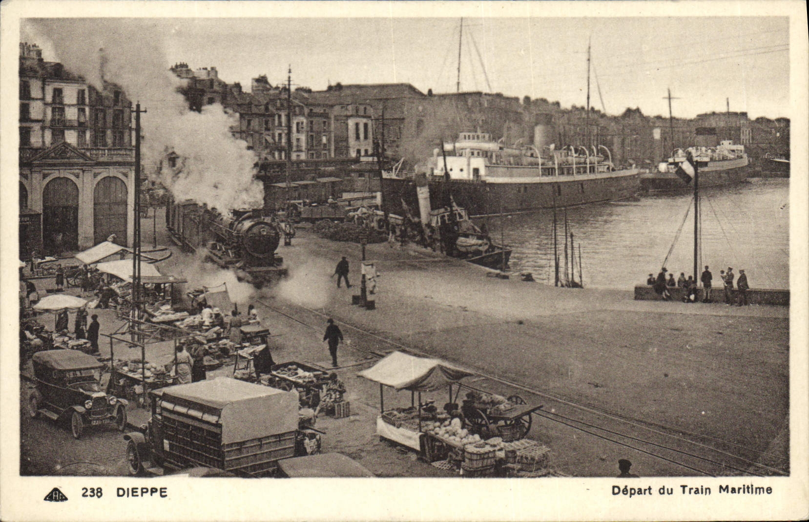 Dieppe — Départ du Train Maritime — C° des Arts Photoméca, Strasbourg
