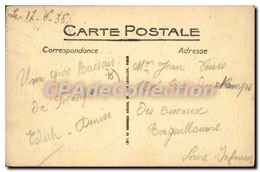 CPA Fecamp La Digue Promenade  — Verso