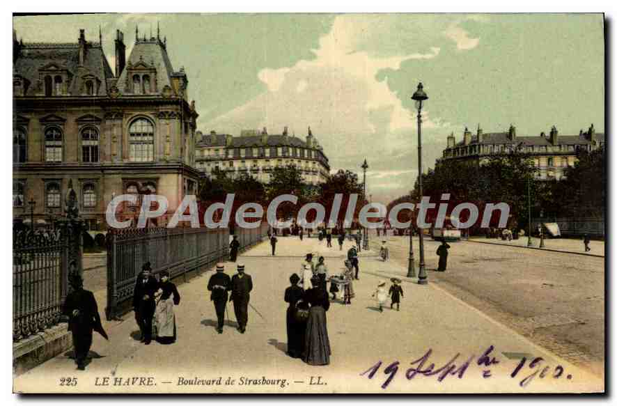 CPA Le Havre Boulevard de Strasbourg 